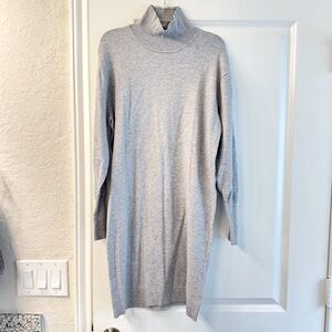 Free Assembly Light Gray Knit Sweater Dress